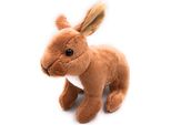 Onwomania Peluche In Tessuto Animale Coniglio Marrone In Piedi 18 Cm