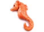 Onwomania Peluche In Tessuto Animale Cavalluccio Marino Arancione Ippocampo 23 Cm