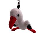 Onwomania Peluche / Coccolone / Portachiavi In Tessuto Animale Cicogna In Piedi Uccello Grande 20 Cm