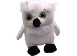 Onwomania Peluche In Tessuto Animale Gufo Della Neve Occhi Grandi Bianco 14 Cm
