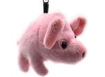 Onwomania Peluche / Coccolone / Portachiavi In Tessuto Maiale Rosa 14 Cm