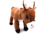 Onwomania Peluche In Tessuto Animale Asino Marrone In Piedi 23 Cm