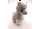 Onwomania Peluche / Coccolone / Portachiavi In Tessuto Animale Alpaca Bianco In Piedi Pako 20 Cm