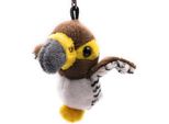 Onwomania Peluche / Coccolone / Portachiavi In Tessuto Animale Pappagallo Falco Bianco 18 Cm