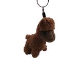 Onwomania Peluche / Coccolone / Portachiavi In Tessuto Animale Lama Alpaca Marrone 17 Cm