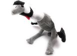 Onwomania Peluche In Tessuto Animale Gru Coronata Grigio Uccello Nastro 28 Cm