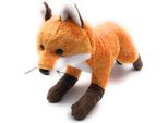 Onwomania Peluche In Tessuto Animale Volpe Rossa Marrone 23 Cm