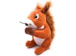 Onwomania Peluche In Tessuto Animale Scoiattolo Marrone Seduto 19 Cm