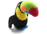 Onwomania Peluche In Tessuto Animale Pesca Tucano Nero Uccello 15 Cm