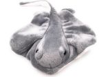 Onwomania Peluche In Tessuto Animale Pastinaca Grigio Pesce 25 Cm