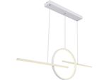 Globo Lighting Lampada A Sospensione In Metallo Bianco, Led