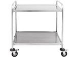Carrello Di Servizio Skyrainbow In Acciaio Inox - 2 Livelli - 1200 X 600 X 940 Mm