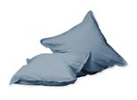 Copricuscino Hahn In Cotone Stone Washed Denim 40X40 Cm