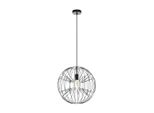 Eglo Lampada A Sospensione Okinzuri Nero Ø45Cm Max. 60W E27 Senza Lampadina Accorciabile