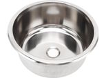 Lavabo Grande 295 X 130 Mm In Acciaio Inox 304, Rotondo, Resistente Alla Ruggine, Grande Capacità Per Yacht E Camper