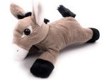 Onwomania Peluche Mulo Orecchio Lungo Equitazione Asino Lunghezza 19 Cm Grigio
