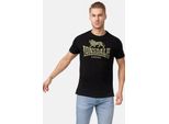 T-Shirt Uomo Regular Fit Logo Nero/Olive S Lonsdale