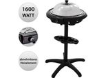 Rundgrill mit Deckel Swiloga | Stand Elektrogrill mit Standfuß | BBQ Grill