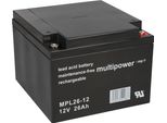 Batteria Al Piombo Multipower MPL26-12 12V 26Ah Pb