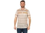 Maglietta Polo Herren Polo-Hemd Kurzarm Beige M