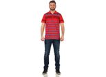 Maglietta Polo Herren Polo-Hemd Kurzarm Rot L