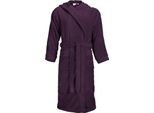 The One Towelling® T1-BH | Accappatoio Con Cappuccio - Accappatoio - Colore: Prugna - Taglia: S/M