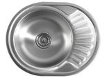 Aqualine Lavelli - Lavello 570X450 Mm, Acciaio Inox AQ5745B