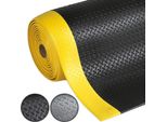 Tappetino Anti-Fatica Dyna-Protect Allevia La Pressione Sulle Articolazioni Diamante Nero-Giallo 60X450 Cm