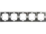 Simon Basic Standard Telaio A Cinque Pezzi Universale In Acciaio Inox BMR5/21