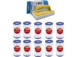 Bestway - Filtro Di Tipo Iii Adatto Alla Pompa Filtro 58389 - 10 Pezzi & Spazzola Ways