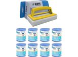 Intex - Confezione Economica - Filtro Ad H Adatto Alla Pompa Filtro 28602GS - 8 Pezzi & Spazzola Ways