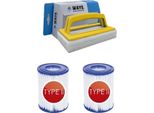 Bestway - Filtro Di Tipo Ii Adatto Alla Pompa Filtro 58383 - 2 Pezzi & Spazzola Ways