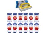 Bestway - Filtro Di Tipo Iii Adatto Alla Pompa Filtro 58389 - 12 Pezzi & Spazzola Ways