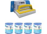 Intex - Confezione Economica - Filtro Ad H Adatto Alla Pompa Filtro 28602GS - 4 Pezzi & Spazzola Ways