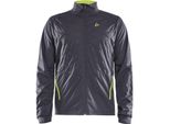 Craft Storm Balance Jacket 1908245-995618 - Grigio Con Giallo, Uomo - Taglia M