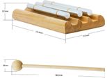 Strumento A Percussione A Campana Da Meditazione In Legno Tricolore Con Mazzuolo