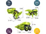 Set Di Costruzione Di Robot Dinosauro Solare Educativo 3 In 1, Giocattolo Fai-Da-Te Per Bambini E Bambine