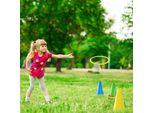 Set Di Giochi Per Bambini 3 In 1 Con Lancio Dell'anello All'aperto, Giochi Da Giardino Per Bambini Cono Di Traffico Con Lancio Di Fagioli Per Carnevale
