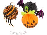 Lanterna Ragno Di Halloween, Pipistrello Zucca Tridimensionale, Vari Motivi, Decorazione Per Interni Ed Esterni