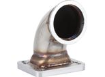 Flangia Adattatore Angolare A 90 Gradi T3 T4 Scarico Turbo Automotive 64 Mm/2,5 Pollici Sostituzione