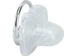Ciuccio In Silicone, Lettere A-Z Argentate, Sicuro, Senza Bpa, Monopezzo, Senza Cuciture, Con Coperchio Per Neonati Da 6 A 18 Mesi, G