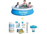 Bestway Pool - Fast Set - 183 X 51 Cm - Incluso Pacchetto Di Manutenzione Ways