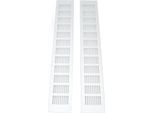 2 Pezzi Griglia Di Ventilazione, Piastra Rettangolare In Lega Di Alluminio Per Armadio, Scarpiera, 80 X 500 Mm