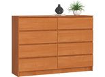Akord Credenza 8 Cassetti In Ontano 138X40X99 Cm