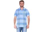 Maglietta Polo Herren Polo-Hemd Kurzarm, Hellblau M