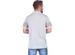 Maglietta Polo Herren Polo-Hemd Kurzarm, Hellgrau M