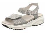 Xsensible Syros Sandalo Comodo, Donna, Pelle, Salie, Nuovo - Sandalo Da Donna Comodo / Soletta Libera, Grigio, Pelle