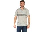 T-Shirt Polo Da Uomo Polo A Manica Corta Con Motivo, Grigio Chiaro M