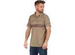 T-Shirt Polo Da Uomo Polo A Manica Corta Con Motivo, Beige Scuro L