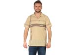 Polo Da Uomo T-Shirt Polo A Manica Corta Con Motivo, Beige M